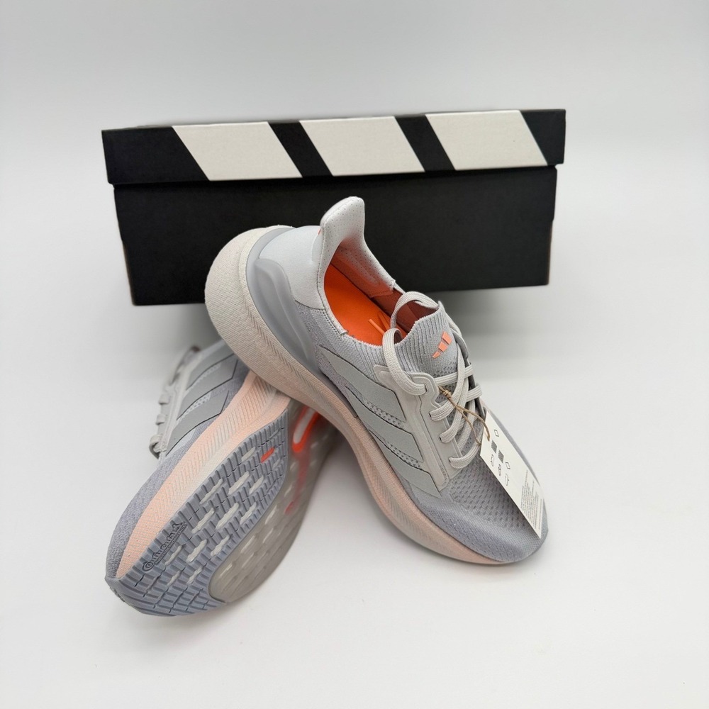 Adidas Ultraboost 5X W Grey Orange Running Shoes JQ9084 Womens 6
